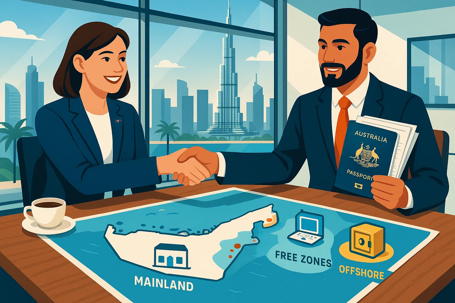 Mainland, Free Zone or Offshore? Decoding Dubai Business Setup Options for Australian Founders - Main Image