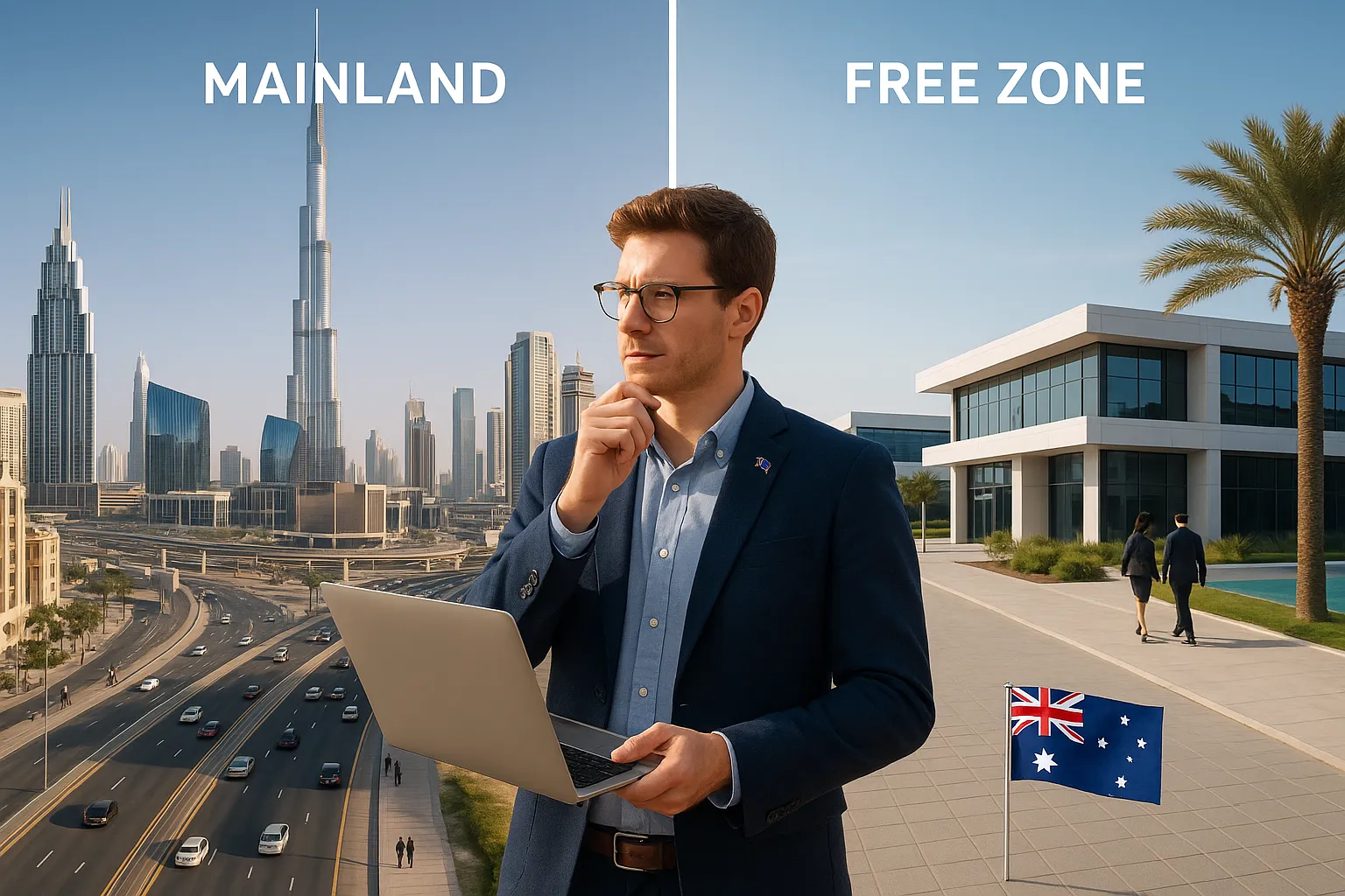 Mainland vs Free Zone in Dubai: Choosing the Right Business Structure for Aussie Entrepreneurs - Main Image