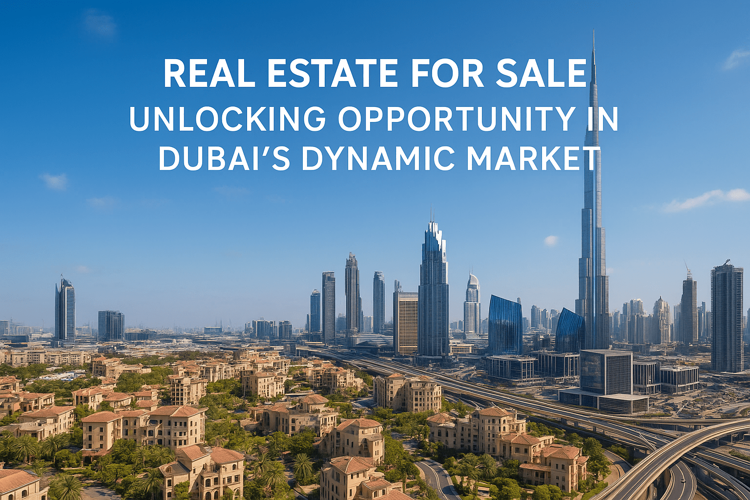Real Estate for Sale Unlocking Opportunity in Dubai’s Dynamic Market